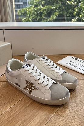Женские кожаные кроссовки Golden Goose Super Star premium