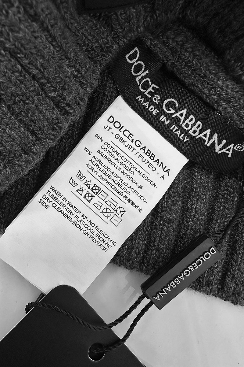 Dоlсе & Gаbbаnа Мужская серая шапка 