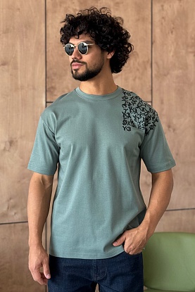 Мужская зелёная футболка 