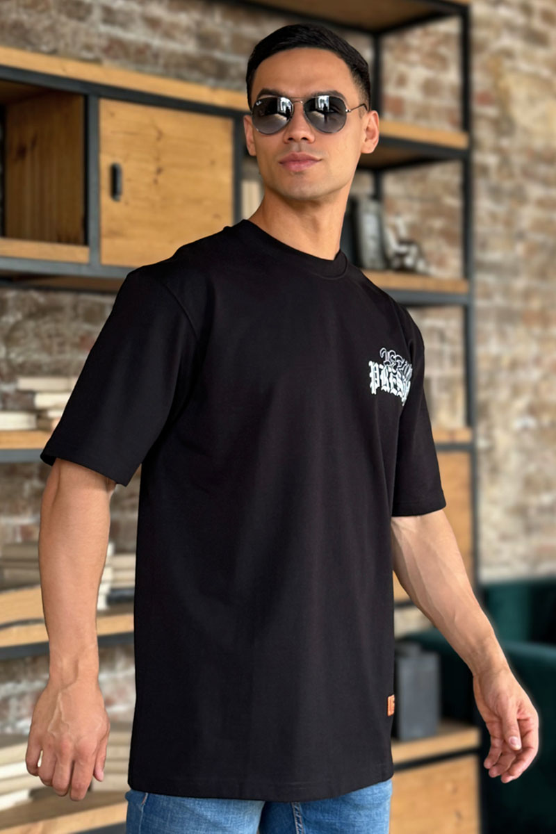 Heron Preston Чёрная оверсайз футболка
