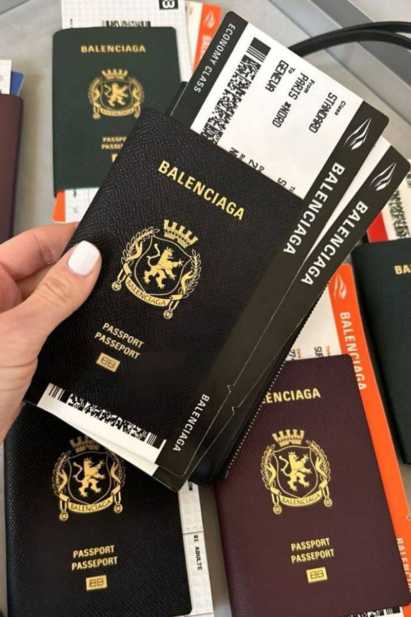 Balenciaga Кошелёк "Passport with tickets" - Green