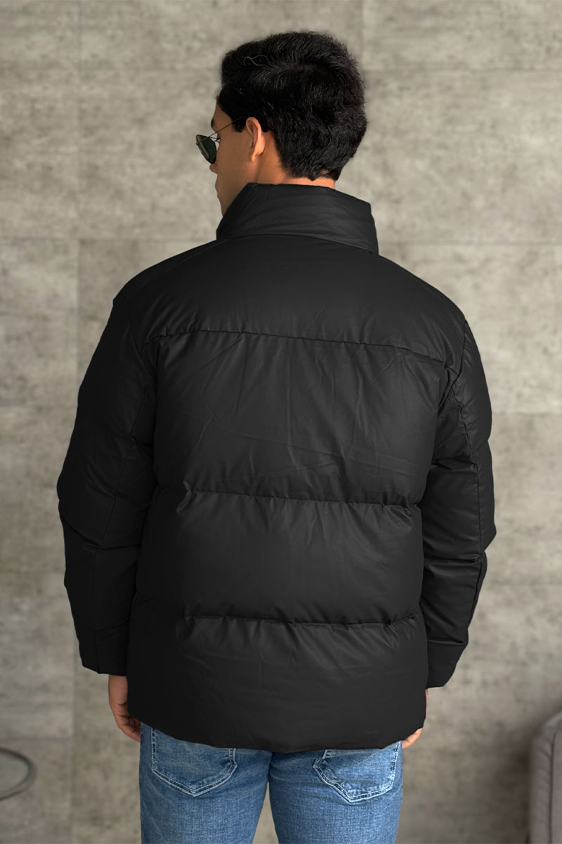 Prada Мужской пуховик logo-plaque - Black