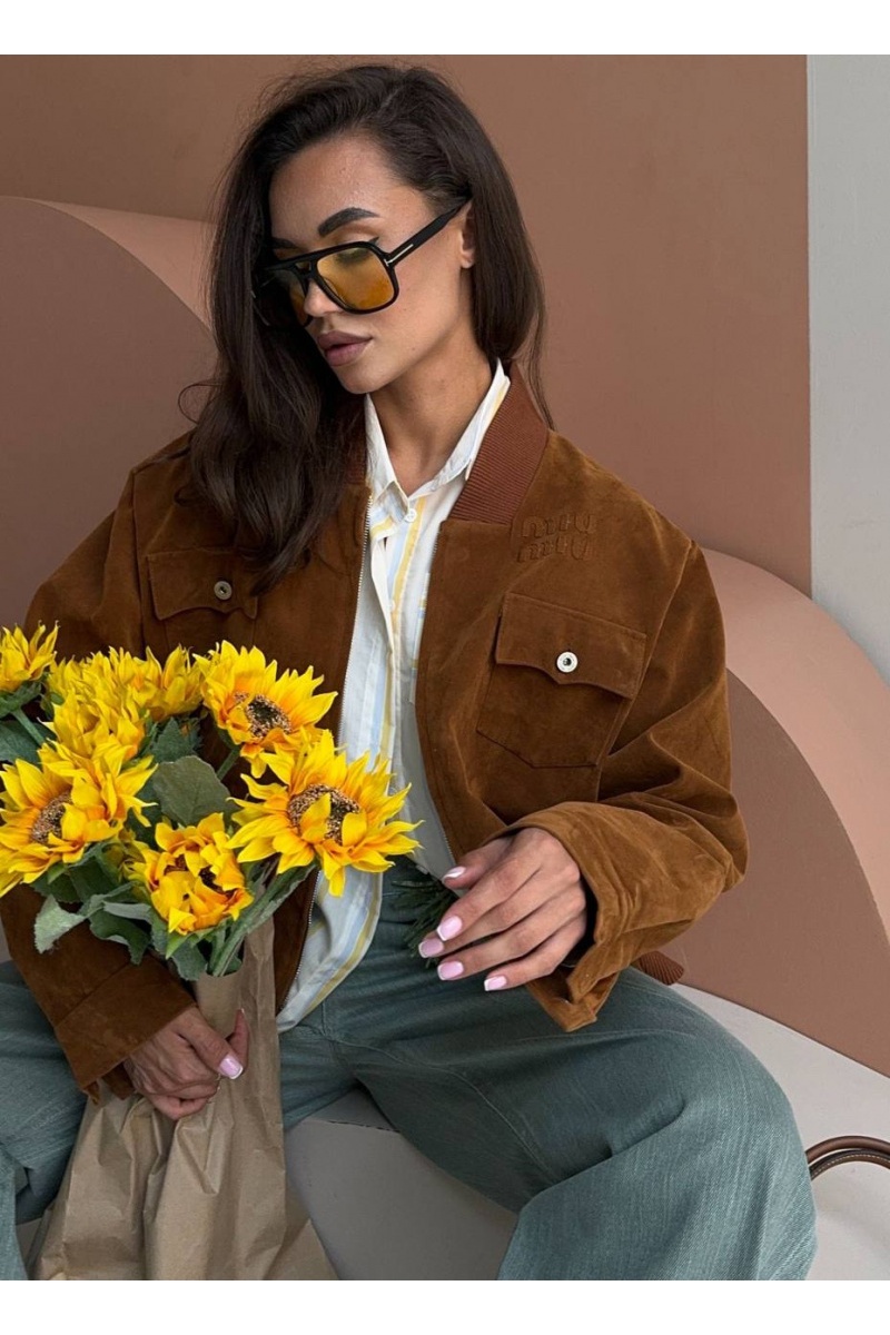 MIU MIU Женский вельветовый бомбер