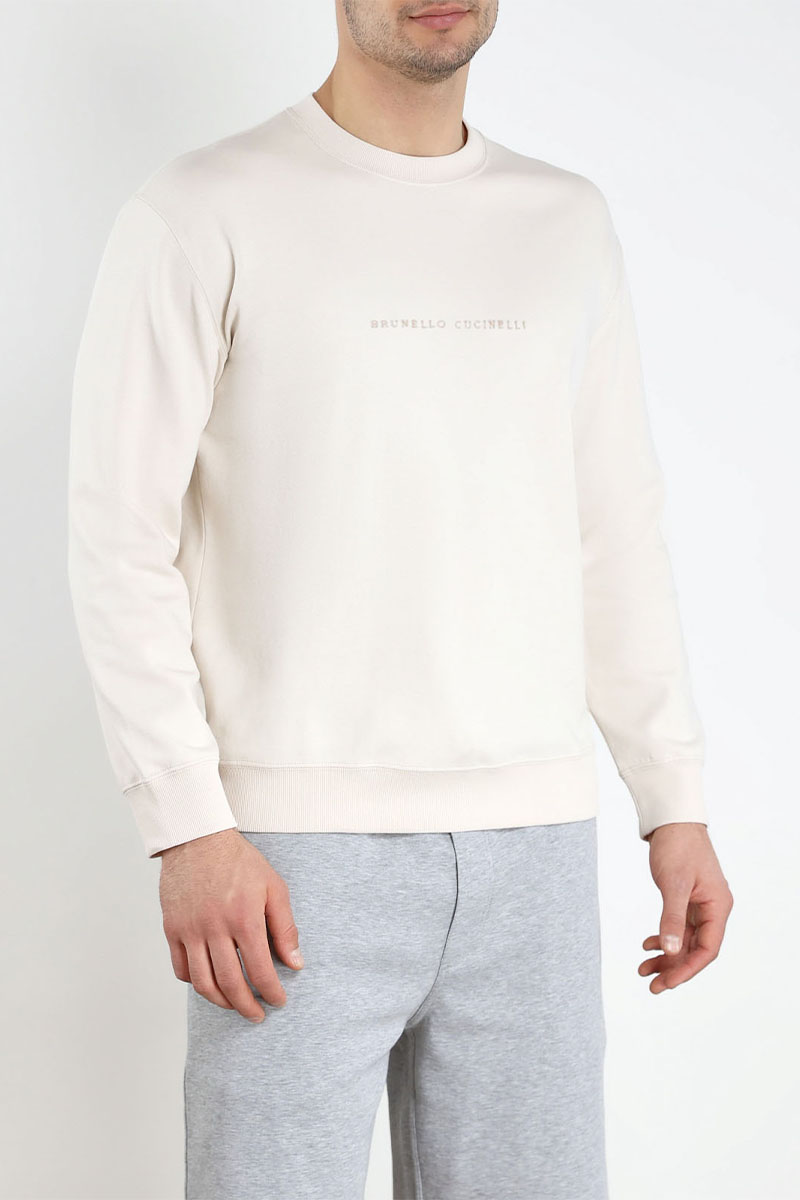 Brunеllо Сuсinеlli Мужской белый свитшот 