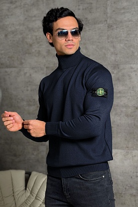 Водолазка тёмно-синего цвета compass-patch