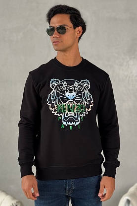 Свитшот чёрного цвета Gradient Tiger