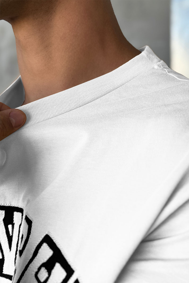 Givenchy Белая оверсайз футболка college logo-embroidered