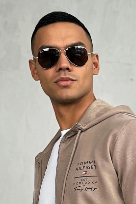 Солнцезащитные очки Aviator Large Metal - Brown