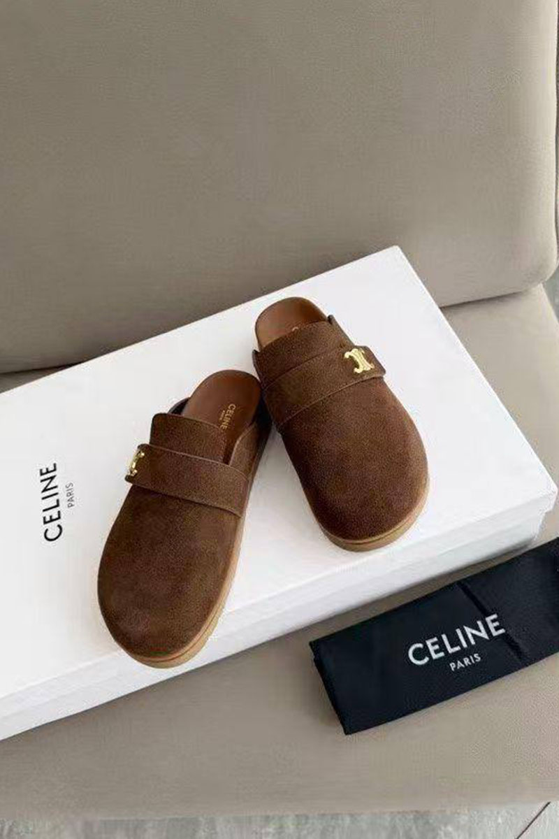 Celine Женские замшевые мюли 