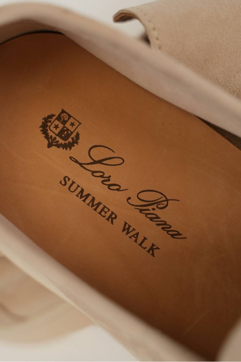 Loro Piana Мужские замшевые лоферы Summer Walk