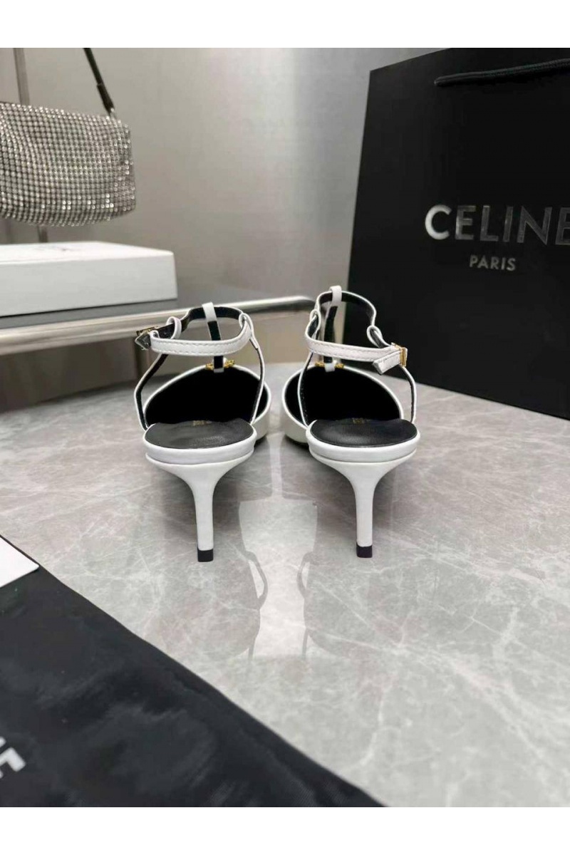Celine Женские кожаные туфли premium