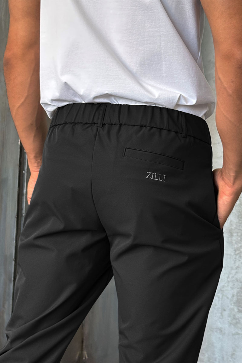 Zilli Мужские чёрные брюки slim fit