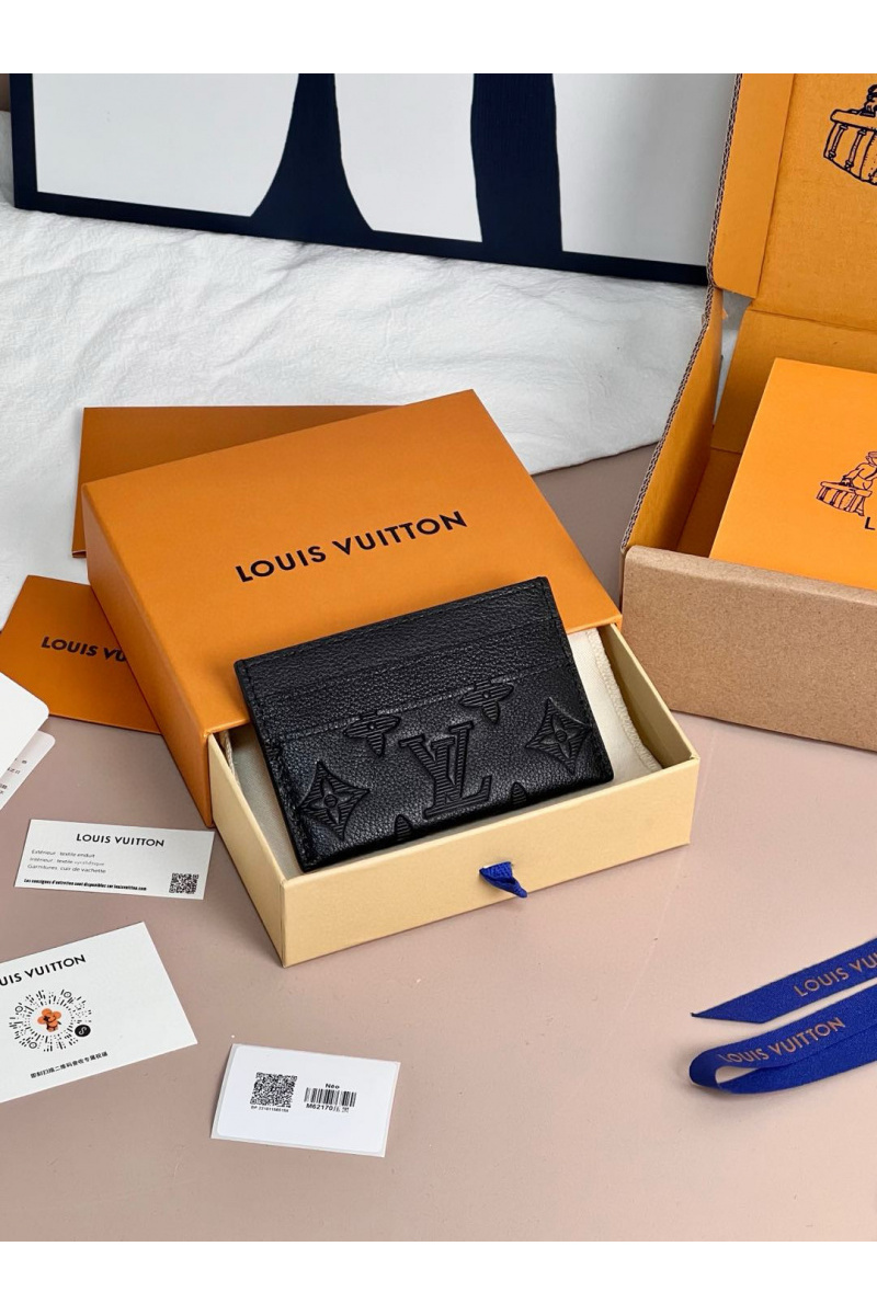 Lоuis Vuittоn Кожаный кардхолдер Premium 11x7x0.5 см