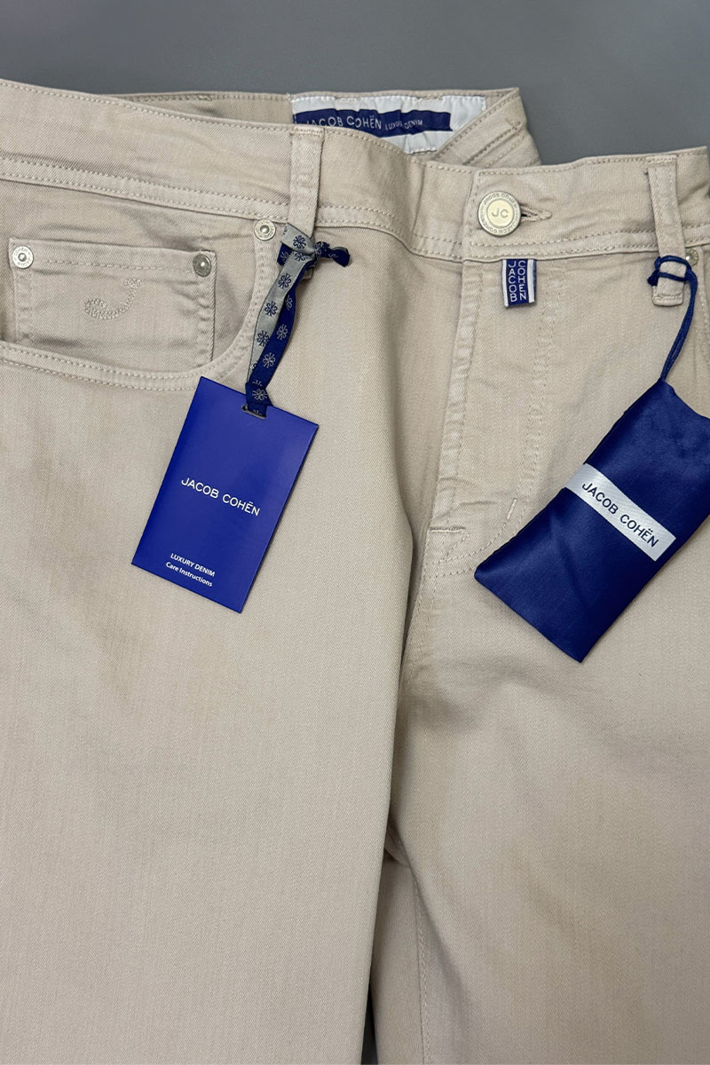 Jacob Cohen Мужские светло-бежевые джинсы