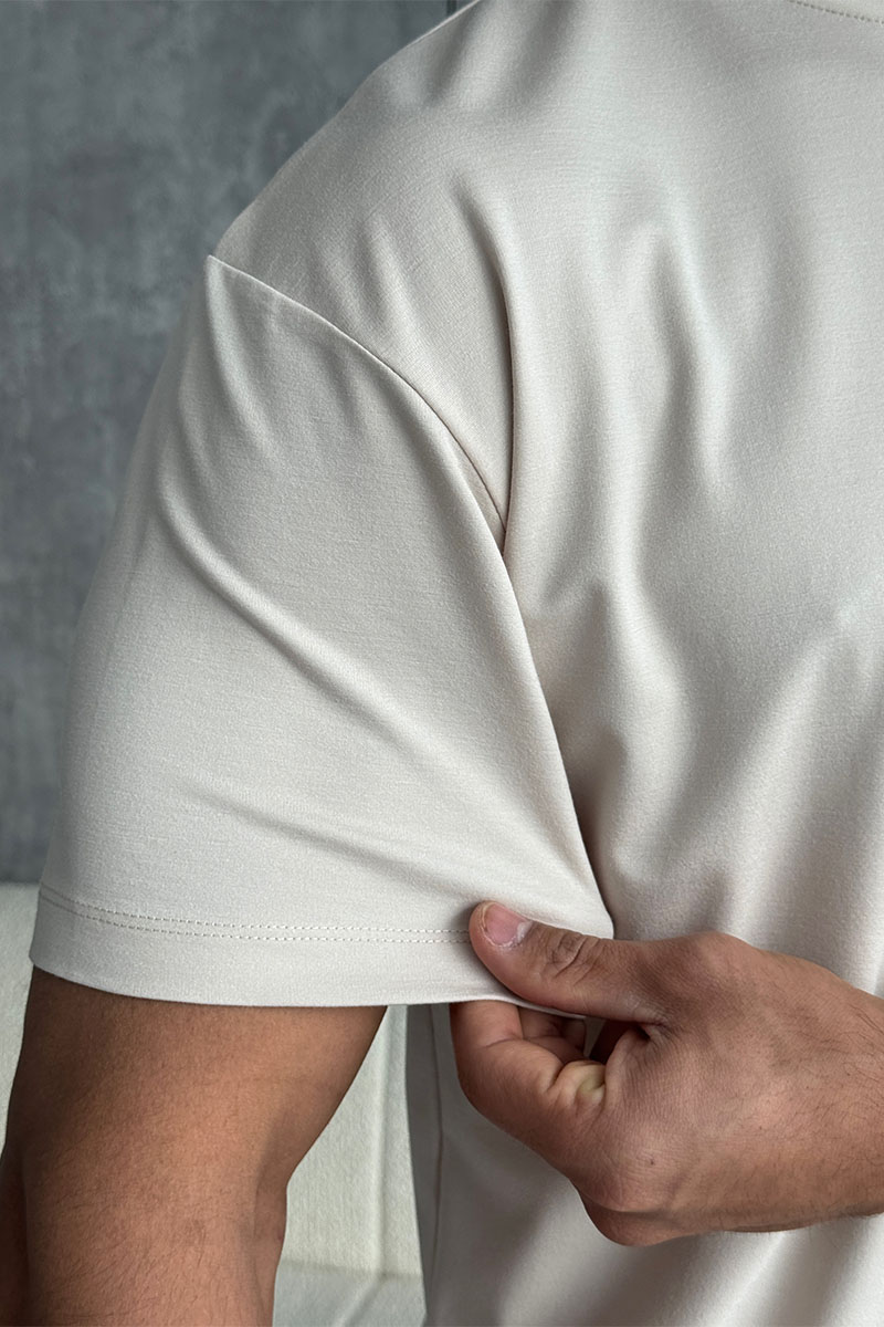 Zilli Мужская бежевая футболка 