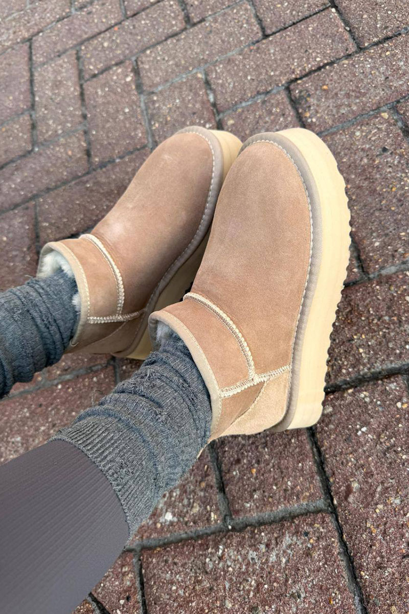 UGG Женские ботинки Classic Ultra Mini Platform - Brown