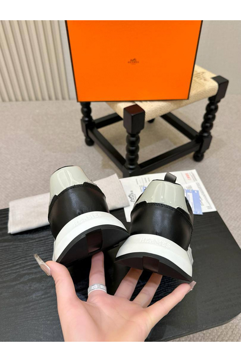 Hermes Мужские кожаные кроссовки 
