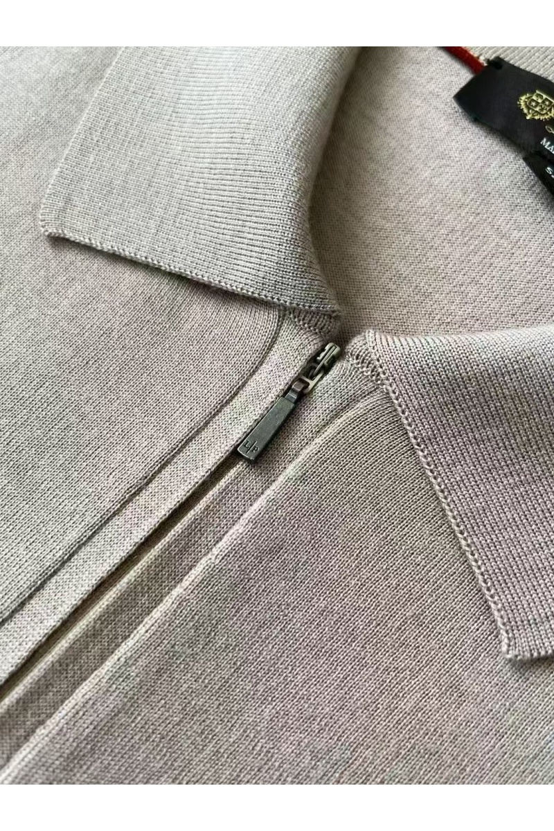 Loro Piana Мужское серое поло premium