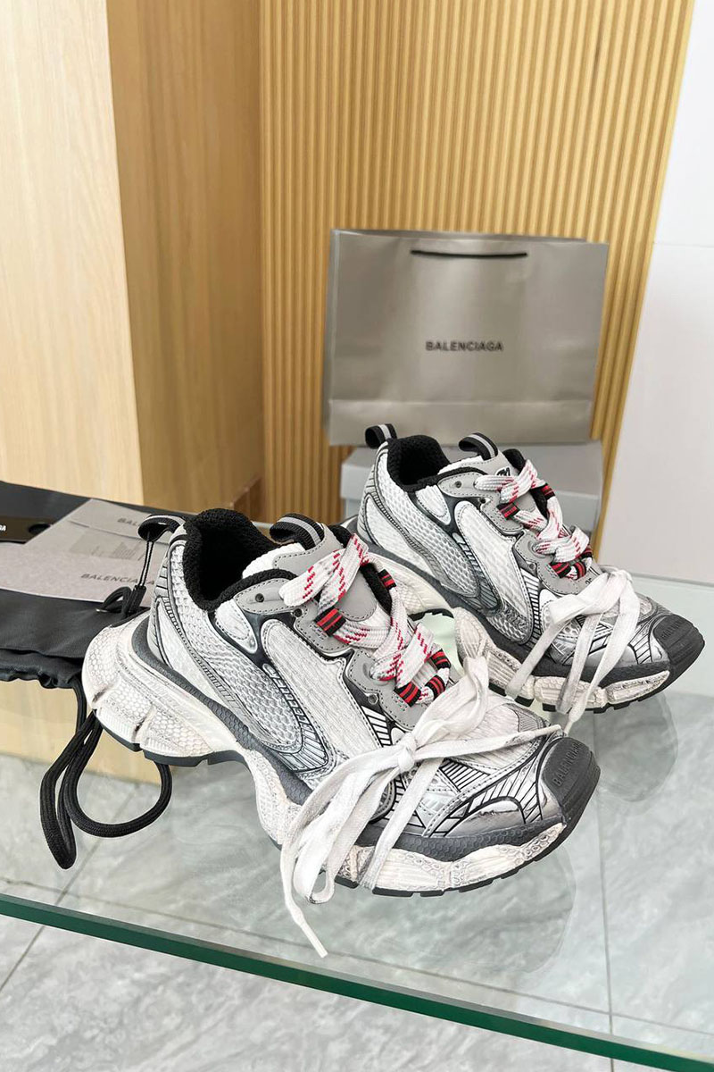 Balenciaga Женские кроссовки premium - White / Grey