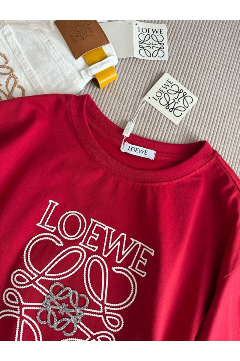 Loewe Женская красная футболка premium