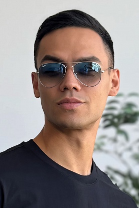 Солнцезащитные очки Aviator Large Metal - Blue