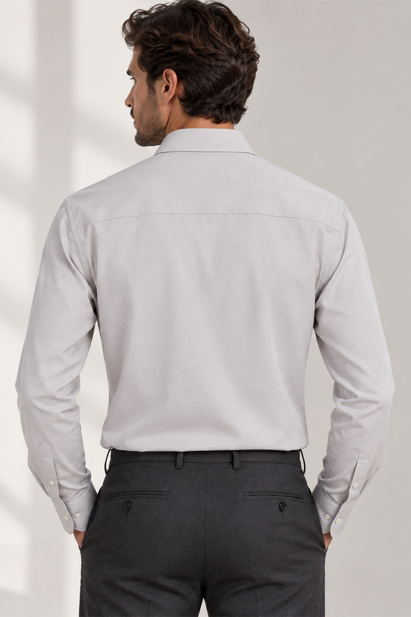 Kiton Мужская серая рубашка premium