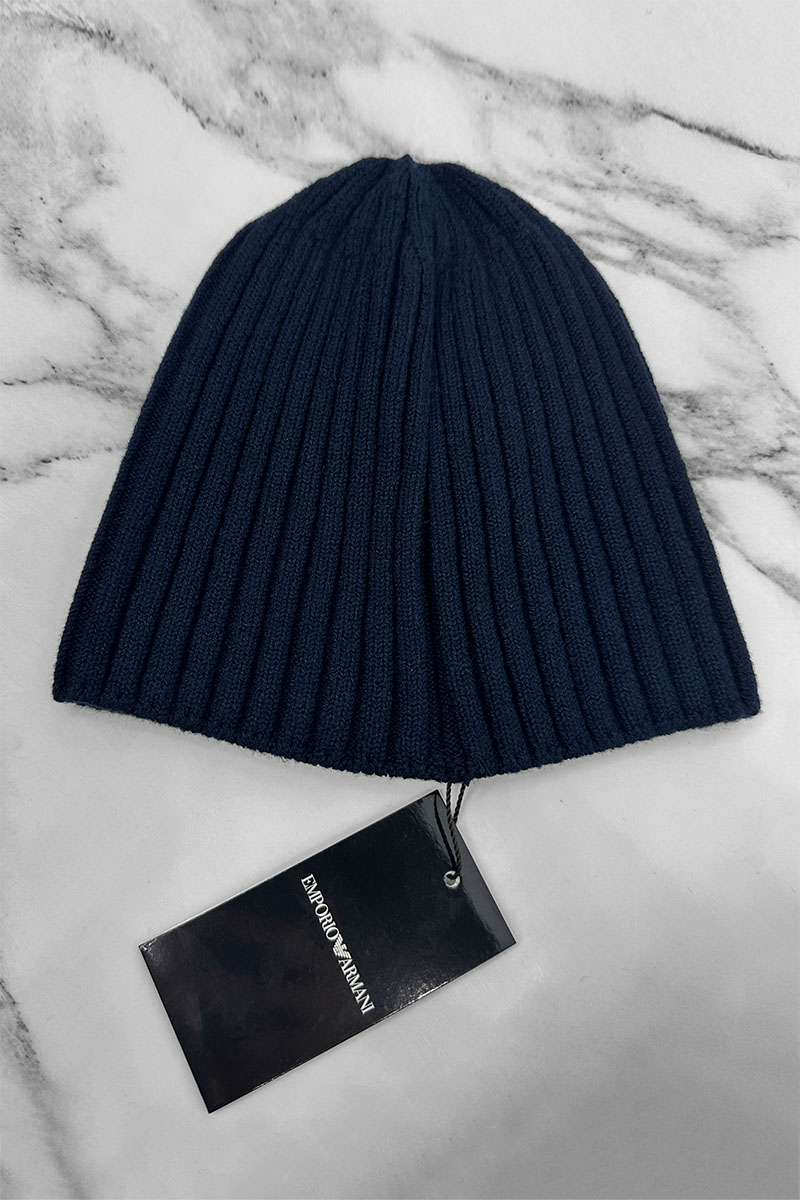 Emporio Armani EA7 Мужская тёмно-синяя шапка