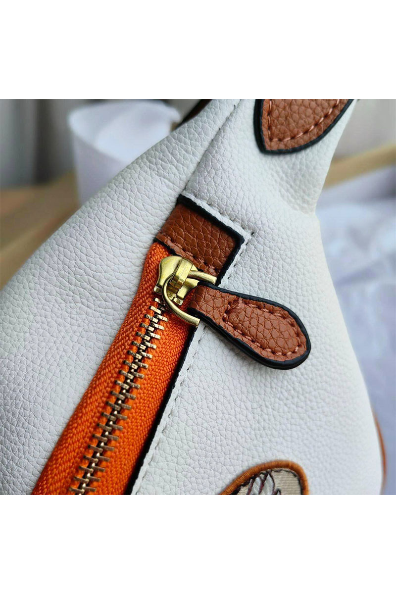 Coach Кожаная сумка на пояс Coach Charter multi-patch 33x17 см