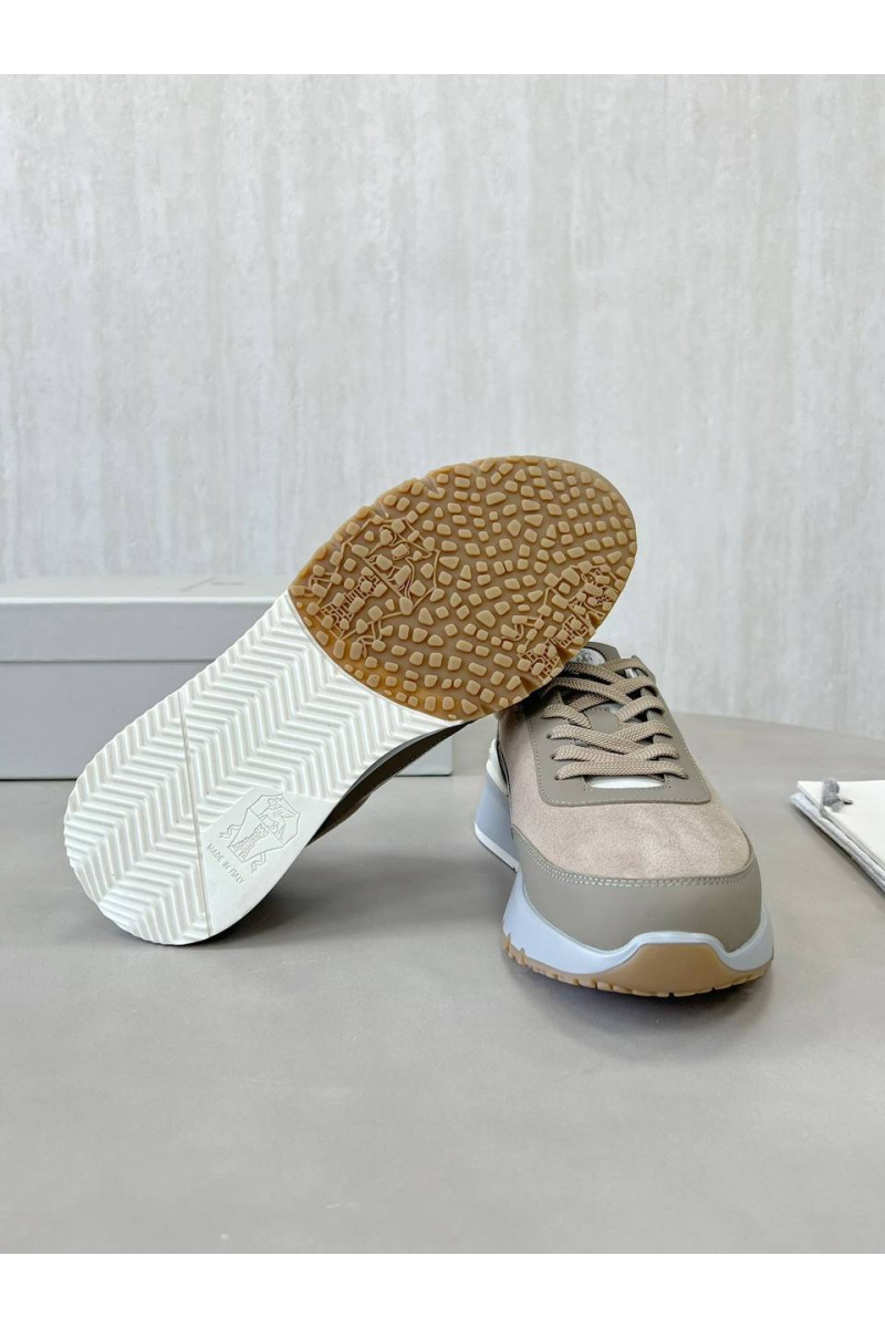 Brunеllо Сuсinеlli Замшевые кроссовки Premium - Beige