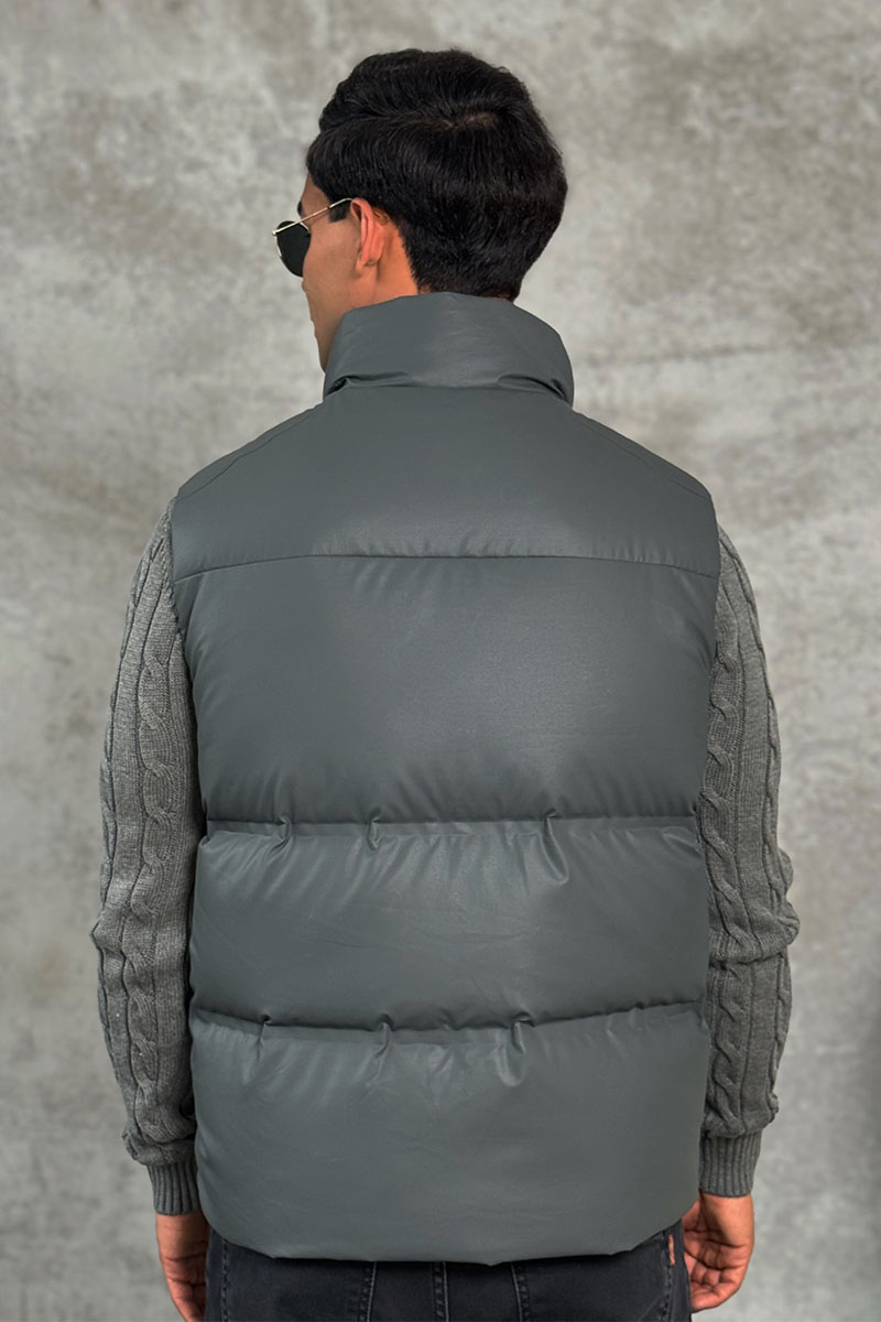 Prada Мужской жилет logo-plaque - Grey