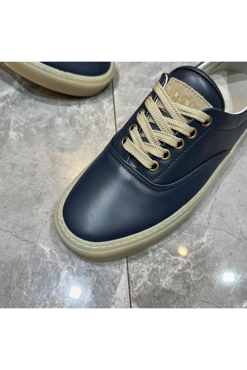 Brunеllо Сuсinеlli Кожаные кеды Sail low-top - Blue