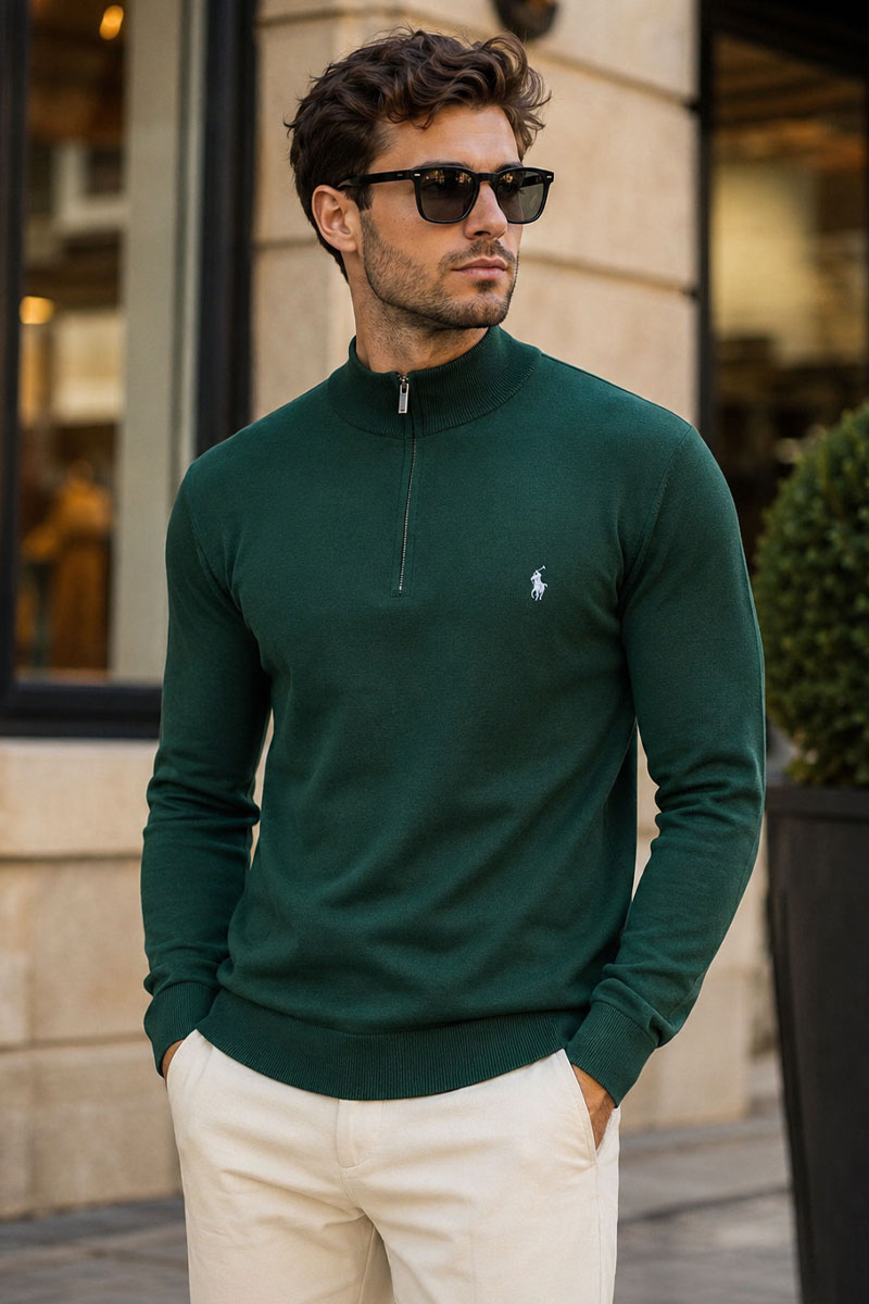 Polo Ralph Lauren Мужская кофта half-zip - Green