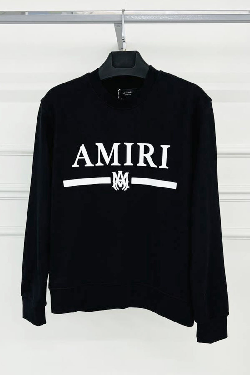 Amiri Чёрный свитшот MA bar crew-sweat