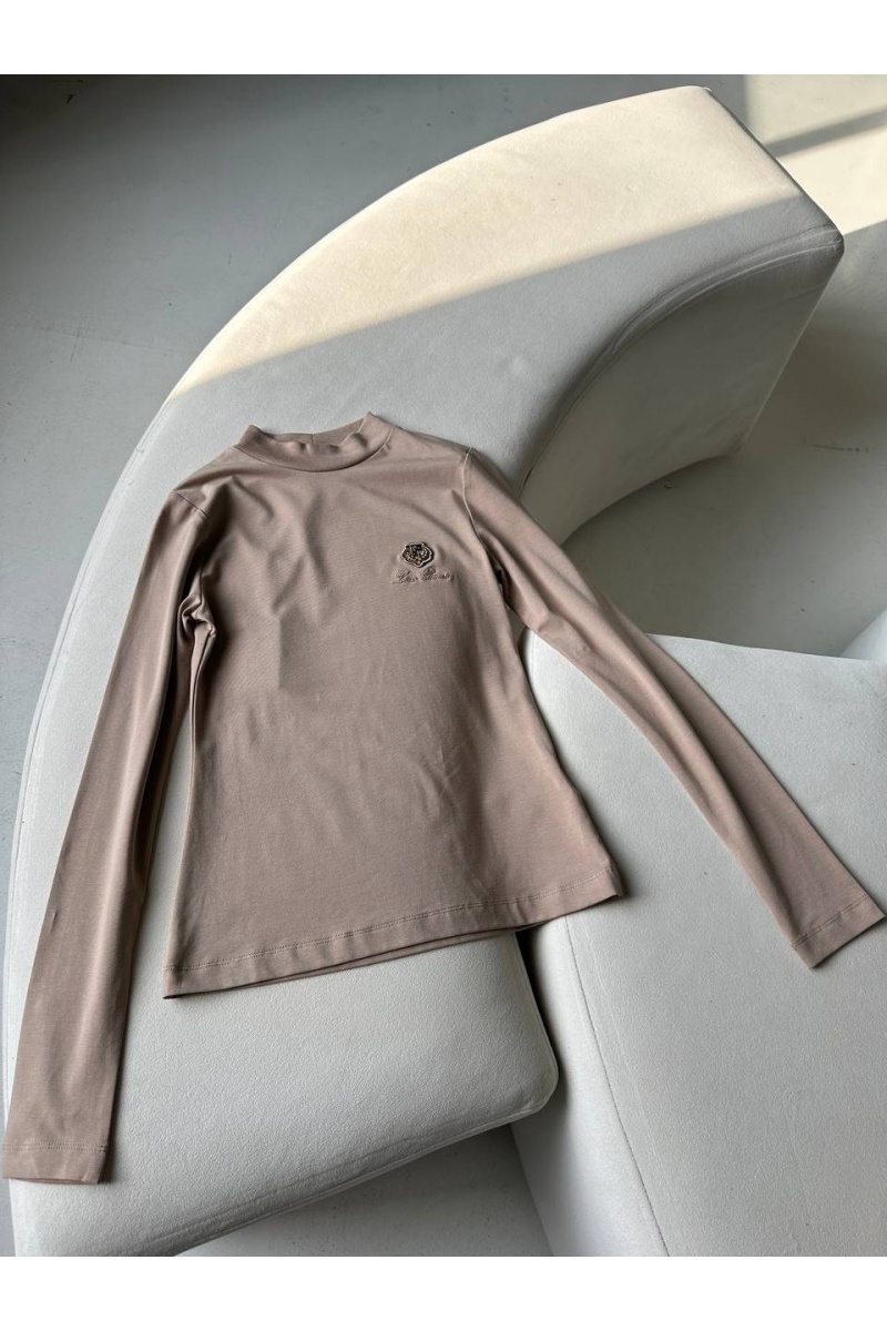 Loro Piana Женская бежевая водолазка 