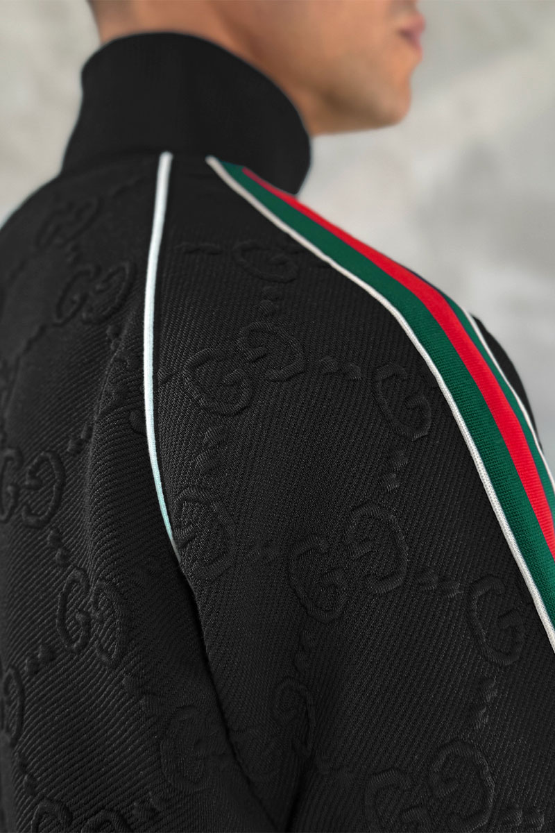 Gucci Чёрный спортивный костюм GG jacquard