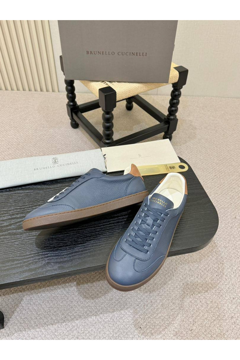 Brunеllо Сuсinеlli Кожаные кроссовки low-top - Blue
