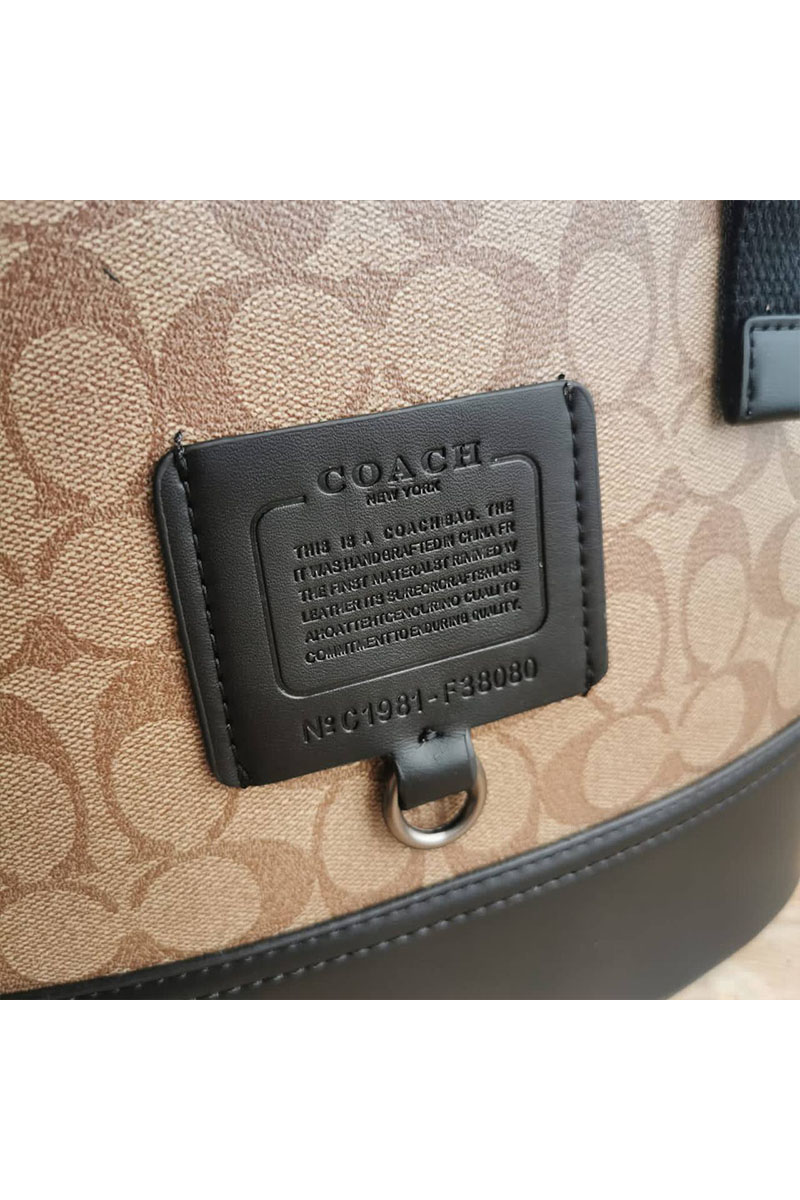 Coach Кожаный рюкзак Coach Rivington 40x30 см