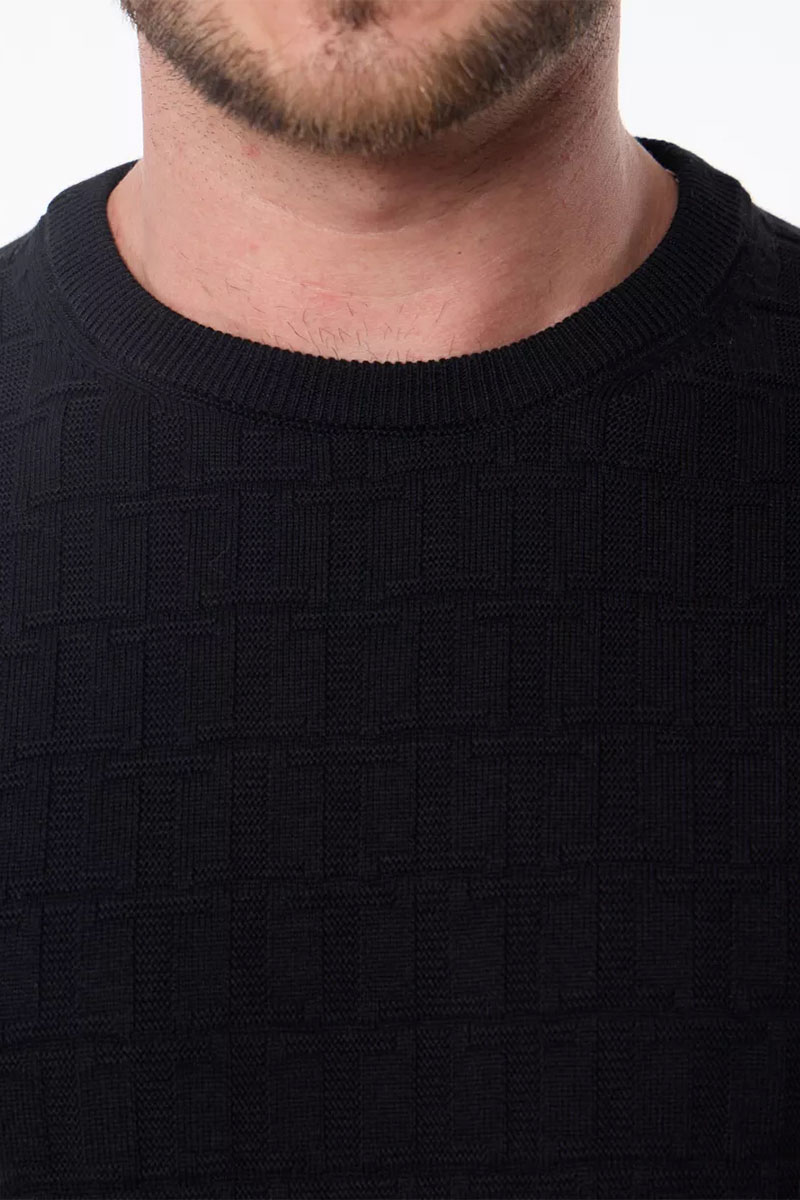 Tommy Hilfiger Мужской джемпер logo-embroidered - Black 