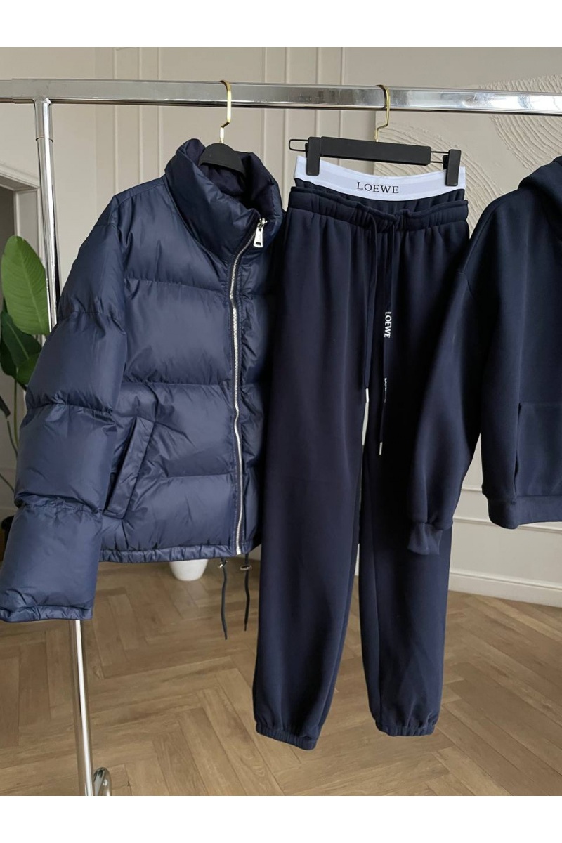 Loewe Женский костюм тройка на флисе Premium - Navy