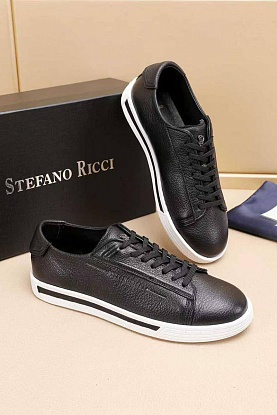 Мужские кожаные кроссовки