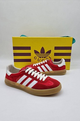 Женские кроссовки  Adidas Gazelle Collaboration - Red