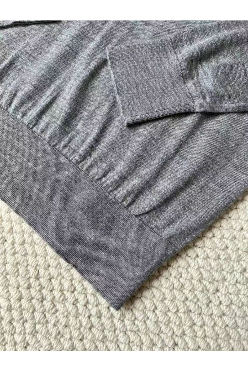 Loro Piana Поло с длинным рукавом Premium - Light Flower Gray