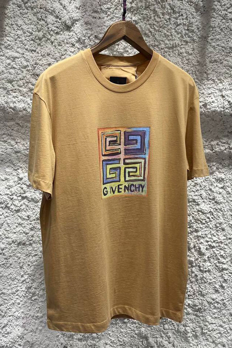 Givenchy Бежевая оверсайз футболка 4G Sun Print