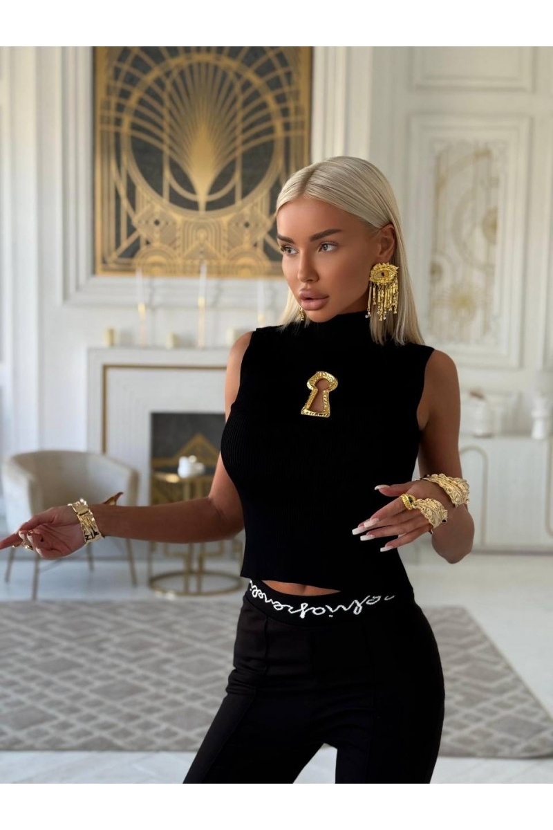 Schiaparelli Женский чёрный топ 