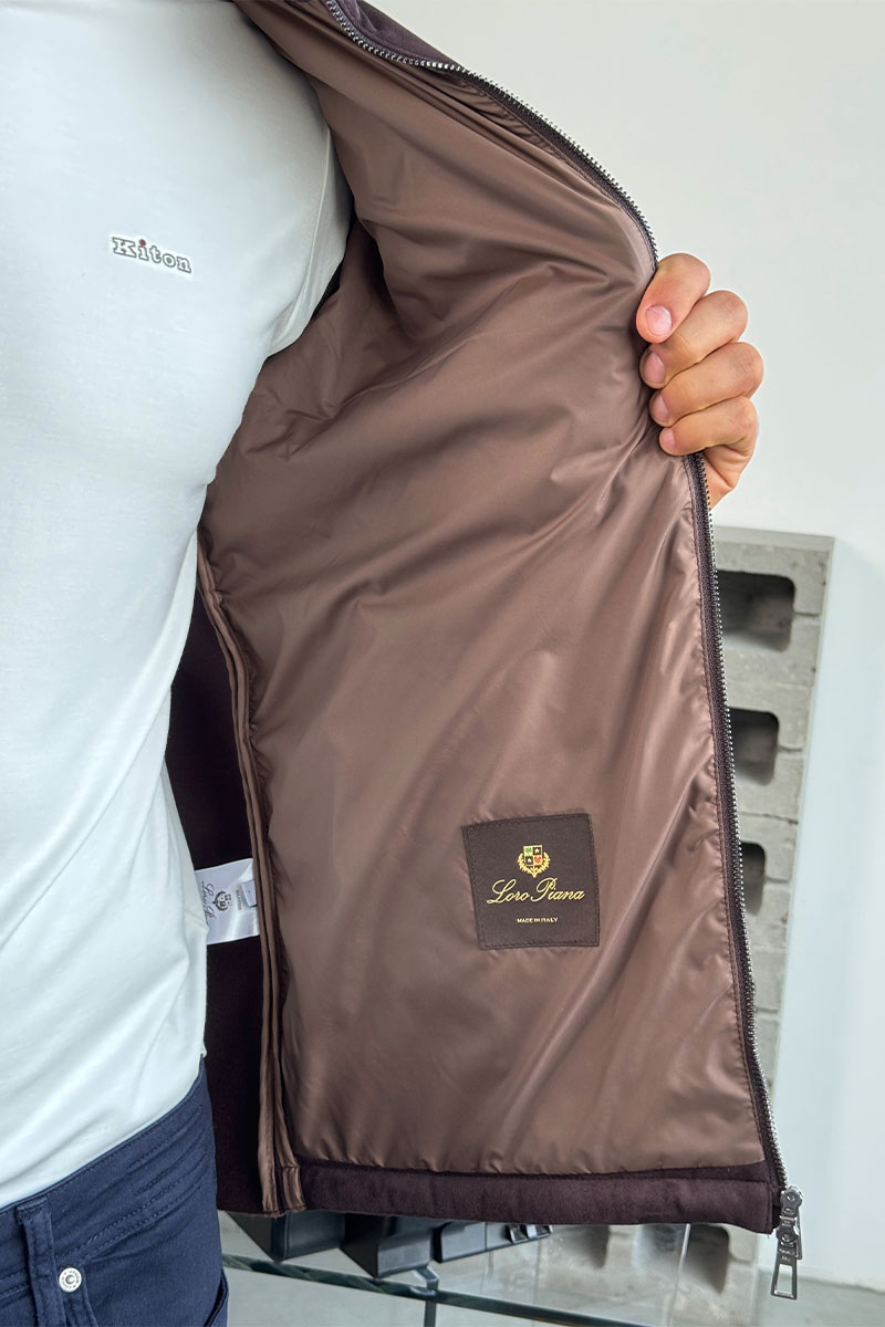 Loro Piana Мужская куртка коричневого цвета