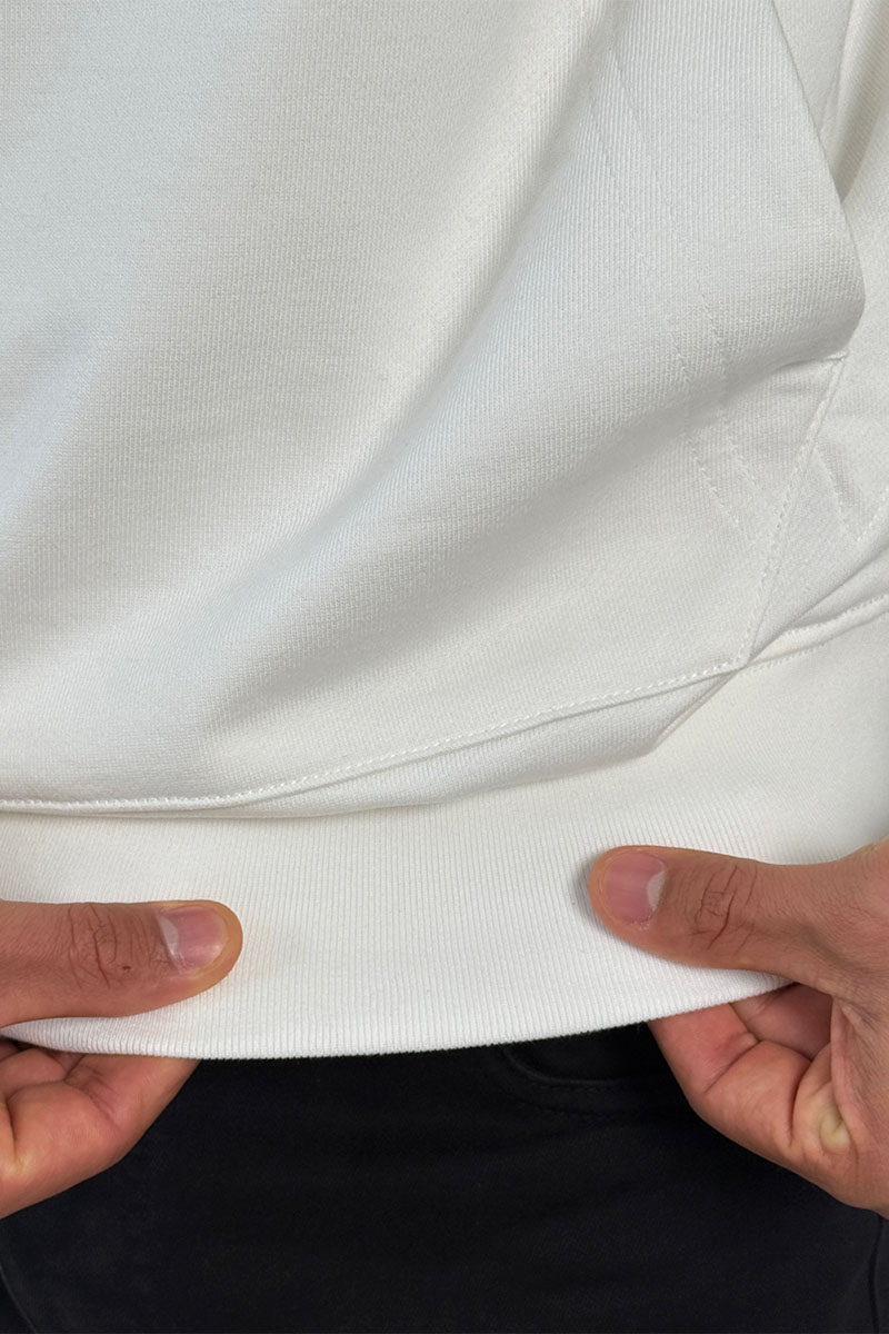 Stone Island Мужское худи белого цвета Compass-patch