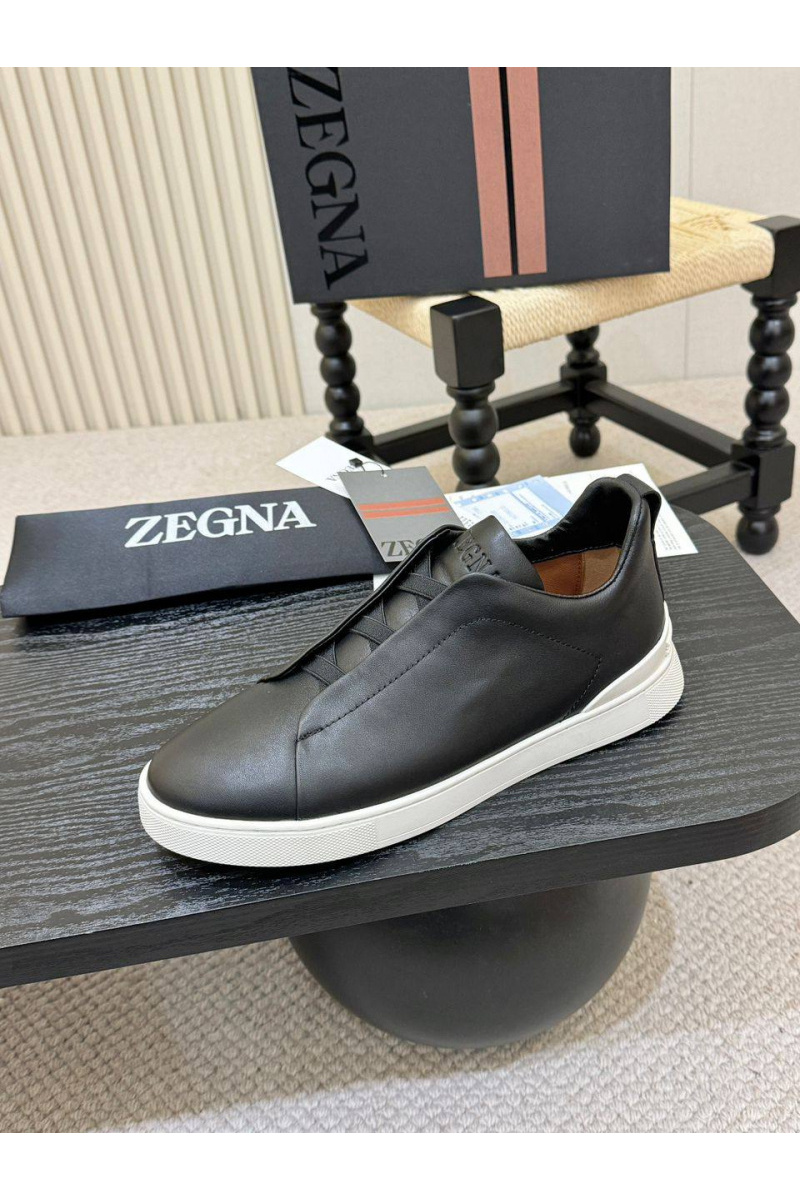 Zegna Мужские кроссовки Triple Stitch - Black