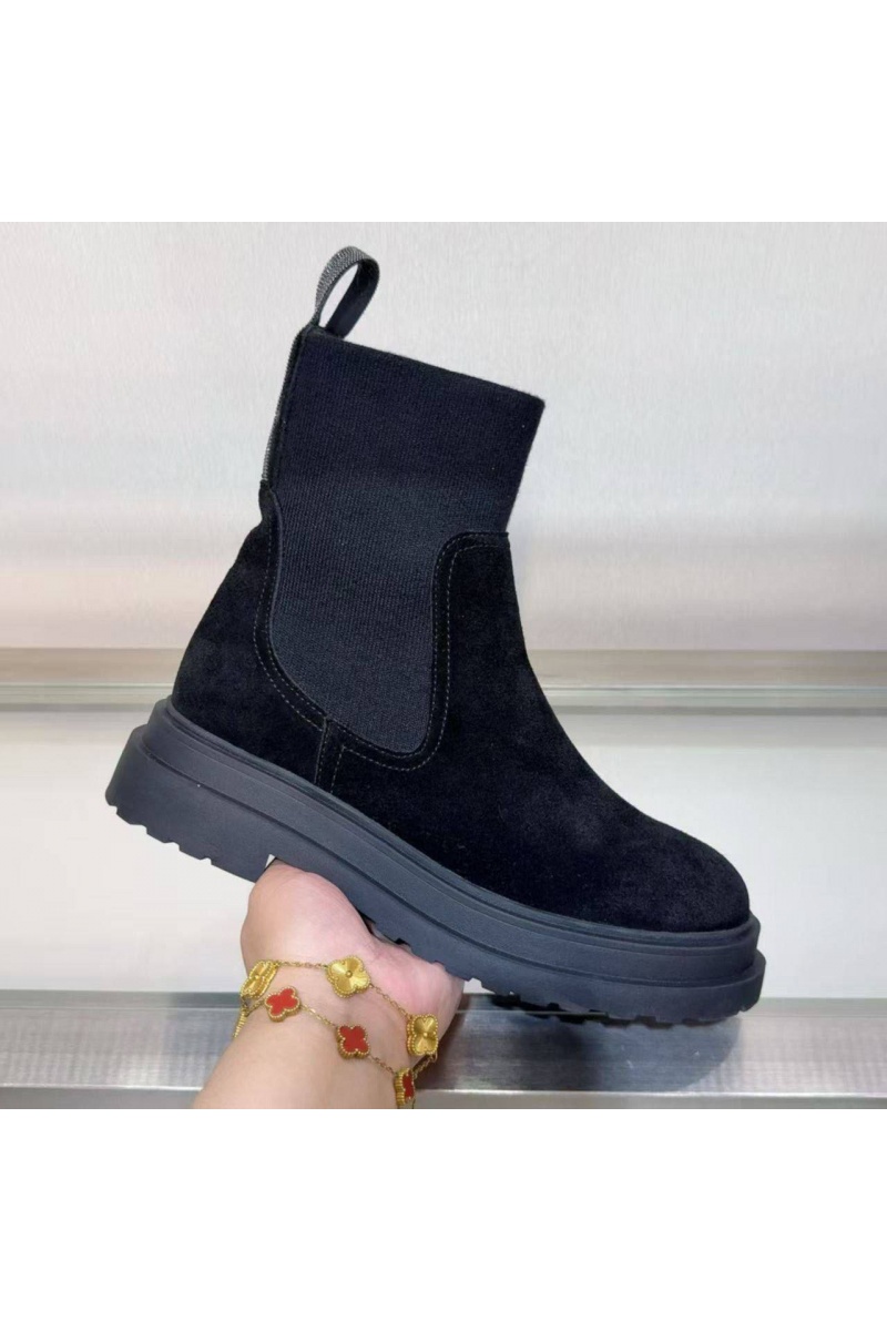 Brunеllо Сuсinеlli Женские замшевые сапоги premium - Black