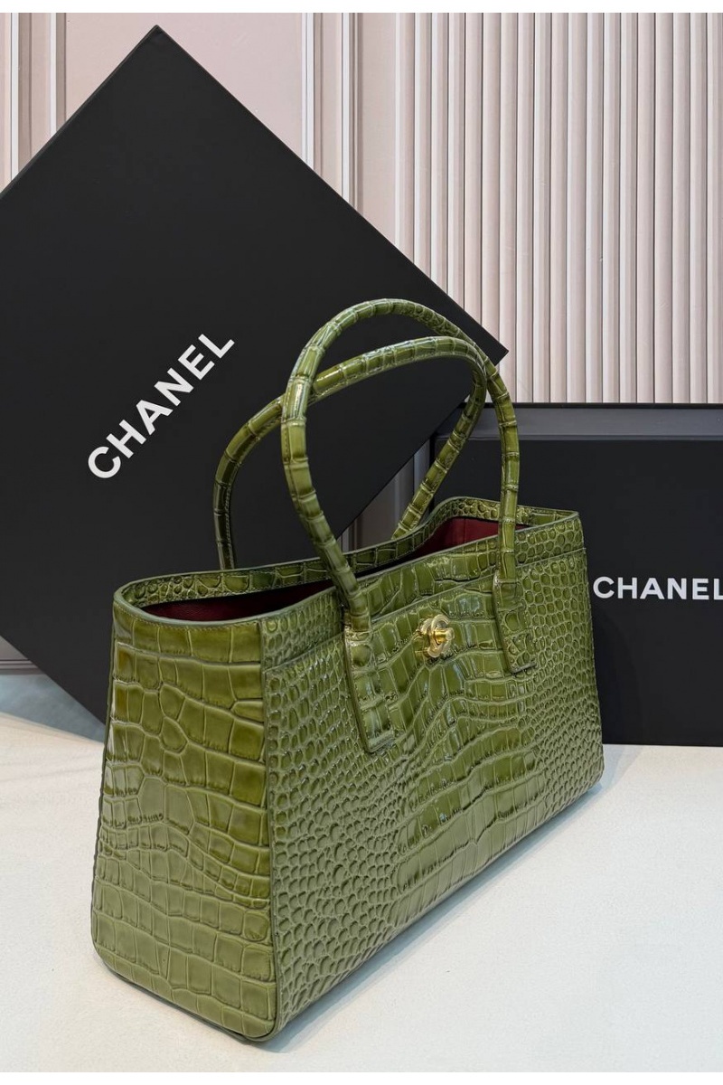 Chаnеl Кожаная сумка Shopping Tote premium 35x19x12 см