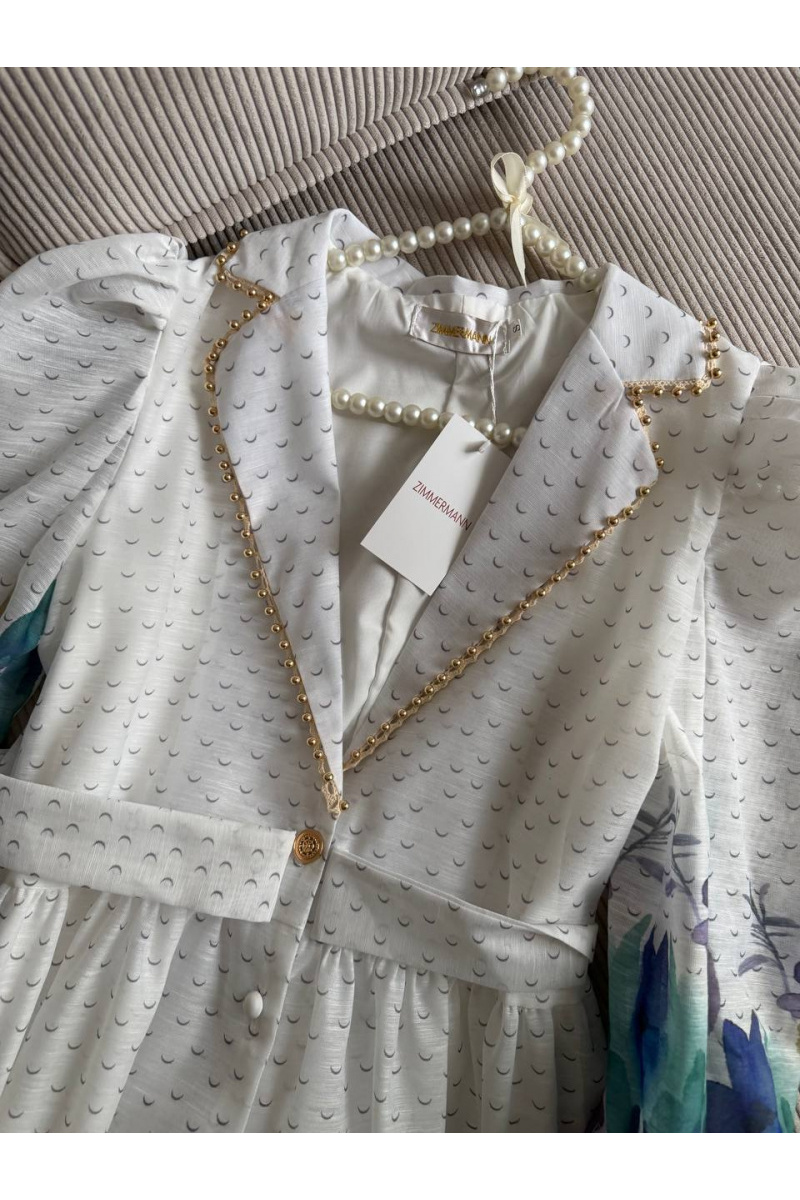 Zimmermann Женское длинное платье с рукавом 